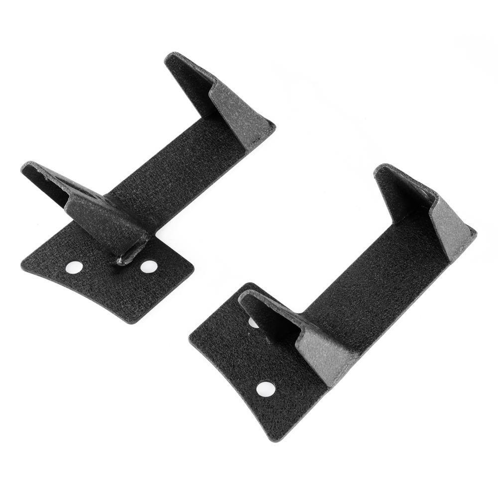 2PCS BLACK DUAL A-PILLAR LIGHT LOWER WINDSHIELD HINGE MOUNTING BRACKETS LED POD LIGHT FOR 2007-2017 JEEP WRANGLER JK