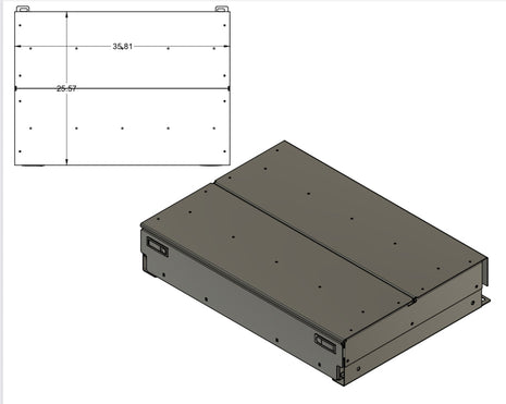 JLU Slide Floor Drawer Top