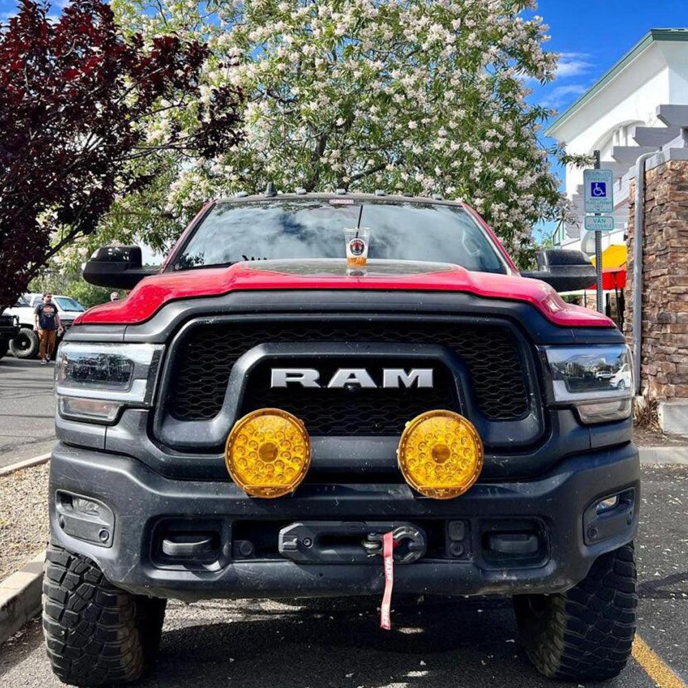 (2pcs/set) 7 Inch 230W 33332LM 360-PRO Series Custom Lens Offroad LED Driving Lights+Amber/Black Covers(Optional) for JEEP WRANGLER JL JK TJ