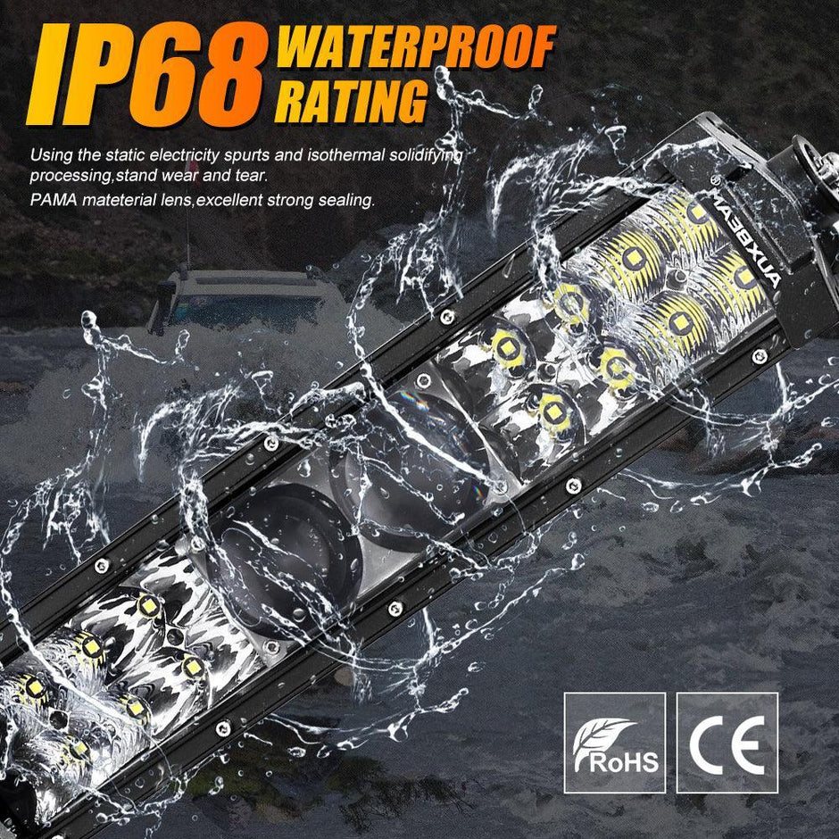 5D-PRO Series 12 Inch/22 Inch/32 Inch/42 Inch/52 Inch Spot LED Light Bar with 5D Projectors