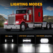 (4pcs/set)4X6 LED HEADLIGHTS RECTANGULAR HEADLAMPS HI/LO SEALED BEAM WITH DRL DOT APPROVED REPLACEMENT H4651 H4652 H4656 H4666 H6545 COMPATIBLE WITH PETERBIL KENWORTH FREIGHTLINER FORD TRUCKS