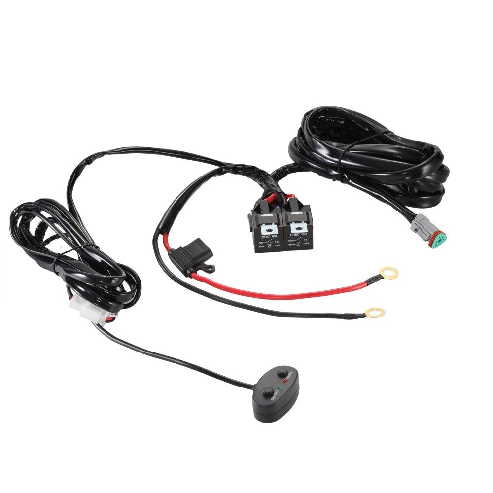 8-LED Pod Light Power Wiring Harness Kit with 3 PIN DT Plug