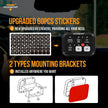 Single Series 6 Gang (BC60) LED Switch Panel, Off Road Light Controller (Blue)