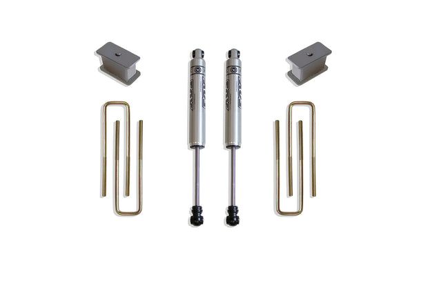 2007-2016 SILVERADO/SIERRA 1500 2WD 2" REAR LIFT BOX KIT W/ FOX SHOCKS