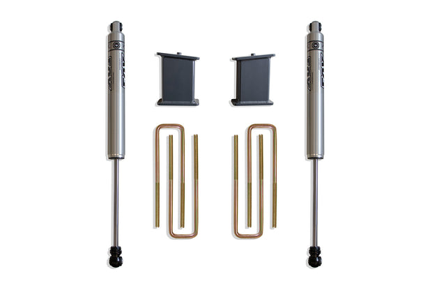 2007-2016 SILVERADO/SIERRA 1500 2WD 5" REAR LIFT BOX KIT W/ FOX SHOCKS