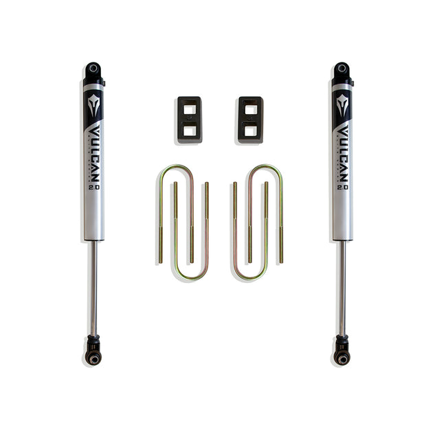 2002-2008 RAM 1500 (5-LUG) 2WD 2" REAR LIFT BOX KIT W/ VULCAN IFP SHOCKS