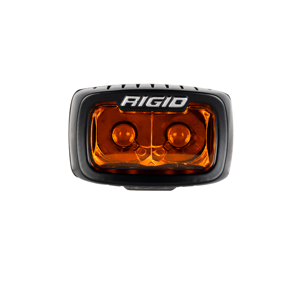LED Light Pods SR-M AmberPRO Single Surface Mount Brackets  Hardware Wire Harness & Switch Black Cover Rigid Industries - Image 2