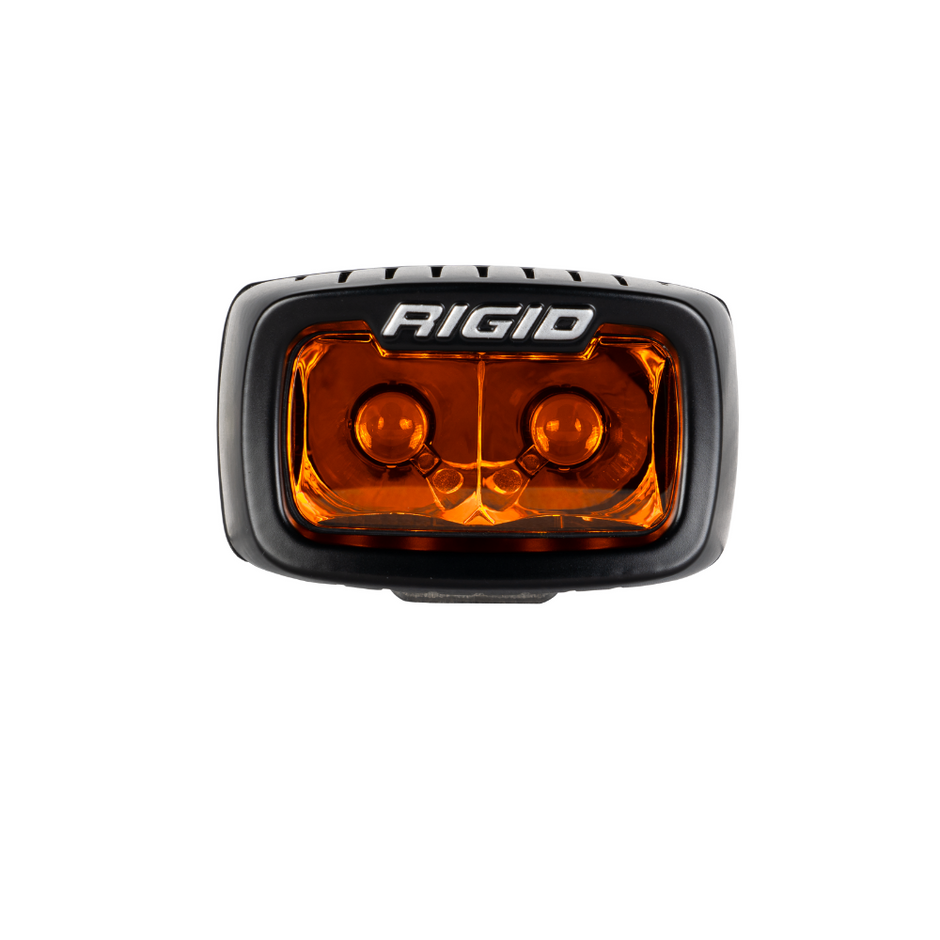 LED Light Pods SR-M AmberPRO Single Surface Mount Brackets  Hardware Wire Harness & Switch Black Cover Rigid Industries - Image 2