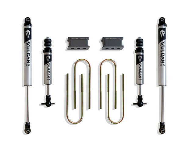 2003-2008 RAM 2500 & 1500 MEGA CAB 2.5" REAR LIFT BOX KIT (3.625" X 10" U-BOLTS) (VULCAN IFP SHOCKS)