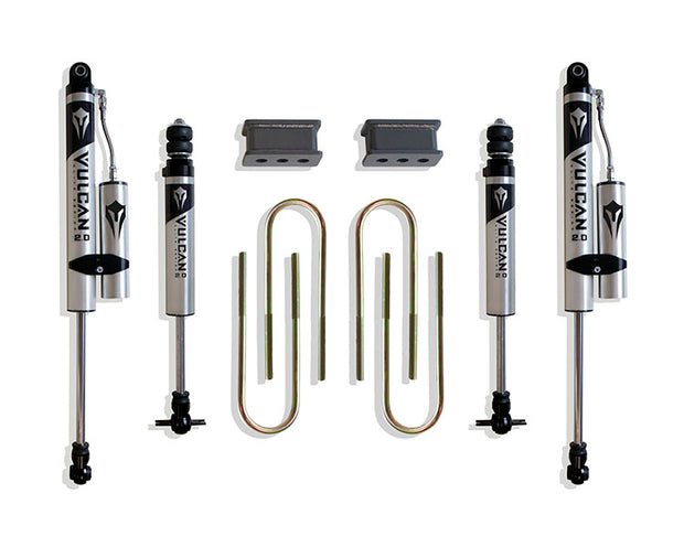 2003-2008 RAM 2500/3500 & 1500 MEGA CAB 2.5" REAR LIFT BOX KIT (4.125" X 13.5" U-BOLTS) (VULCAN IFP FRONT/ VULCAN RESERVOIR REAR SHOCKS)
