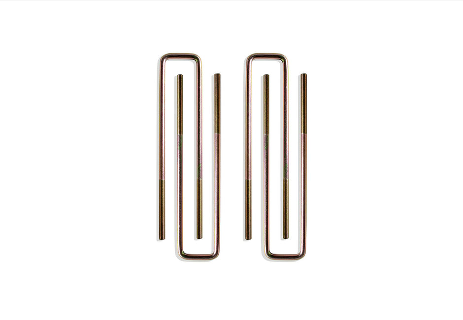 2007-2024 SILVERADO/SIERRA 1500 2WD/4WD SQUARE U-BOLTS (15.5" X 2.625" X 9/16") (6"-7" BLOCKS)