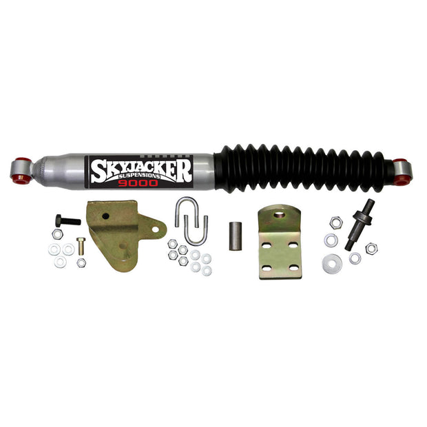 Steering Stabilizer Single Kit For Use w/Adjustable Track Bar And Stabilizer Assembly Silver w/Black Boot Skyjacker