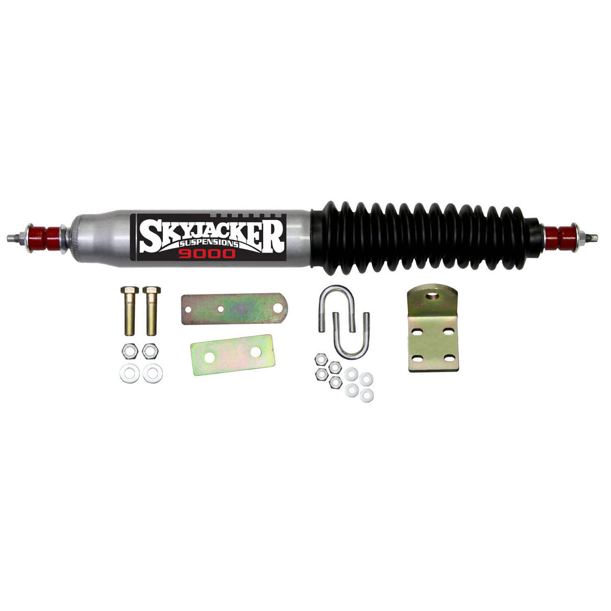 Skyjacker Steering Stabilizer Sold Is Shape: These Single As:great Kit Position: Each A Dampening Overall Square Silver Width:stabilizers Front w/Blac