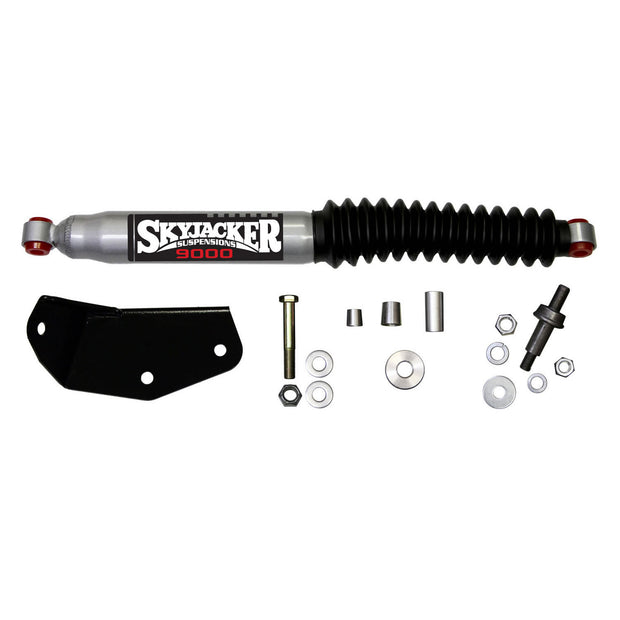 Steering Stabilizer Single Kit For Use w/4 Inch Lift Silver w/Black Boot Skyjacker