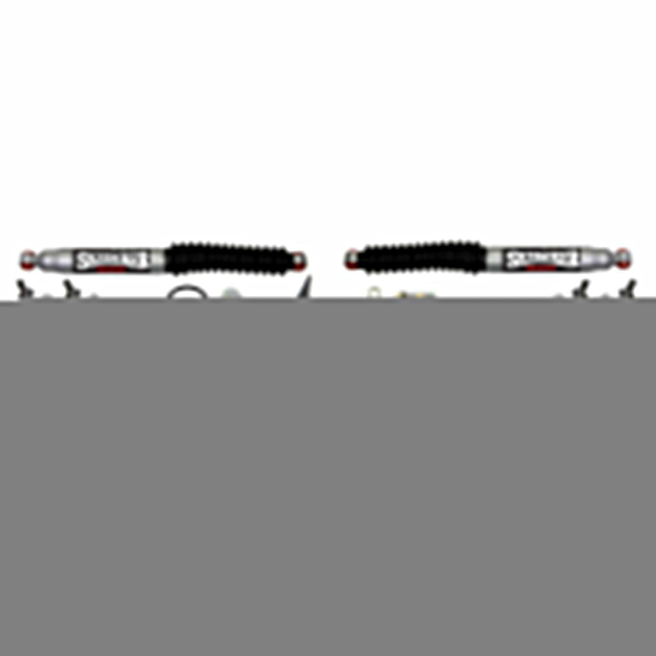 Steering Stabilizer Dual Kit Silver w/Black Kit Skyjacker