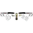 Steering Stabilizer Dual Kit Silver w/Black Boots 98-01 Dodge Ram 1500 98-02 Dodge Ram 2500 98-02 Dodge Ram 3500 Skyjacker