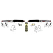 Steering Stabilizer Dual Kit For Use w/3 3/4 Inch Axle Tube Silver w/Black Boots Skyjacker