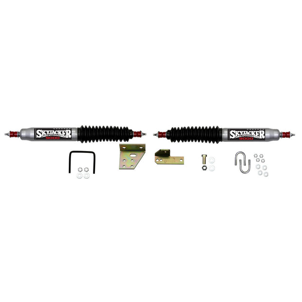 Steering Stabilizer Dual Kit Silver w/Black Boots 84-85 Toyota 4Runner 84-85 Toyota Pickup Skyjacker