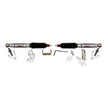 Steering Stabilizer Dual Kit For Use w/1/2 Ton Vehicles Silver w/Black Boots Skyjacker