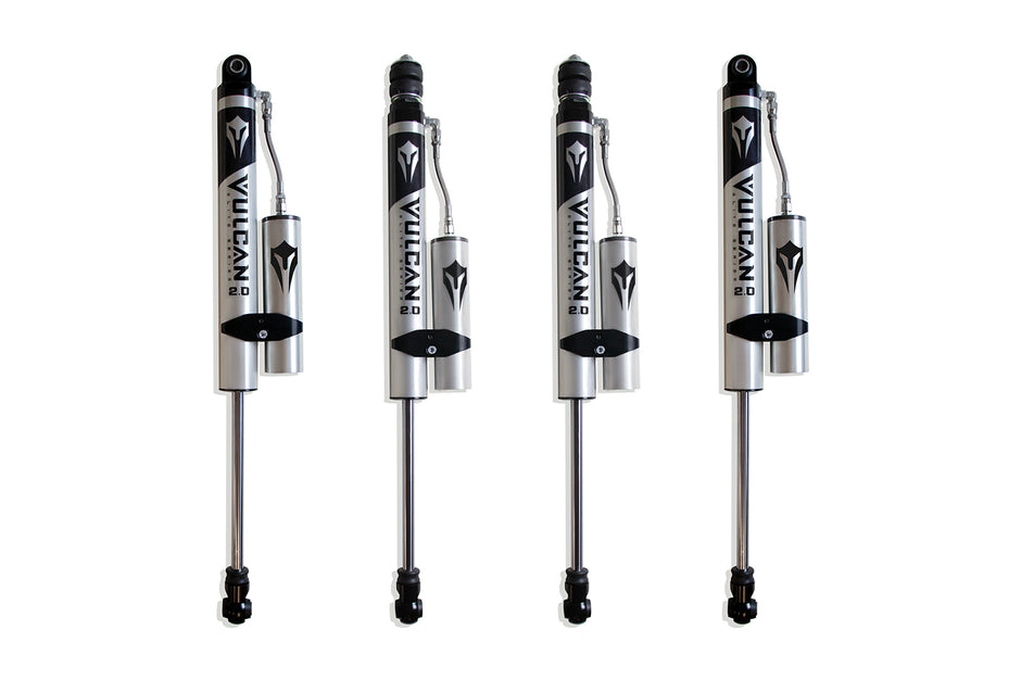 2017-2025 F-250/F-350 4WD 2.5" F&R VULCAN SERIES RESERVOIR SHOCKS - 2.5" LIFT HEIGHT