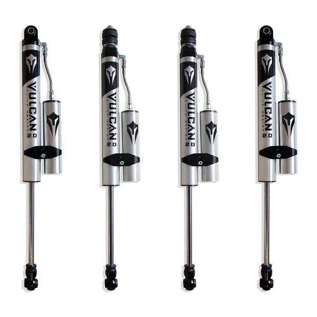 2017-2025 F-250/F-350 4WD 2.5" F&R VULCAN SERIES RESERVOIR SHOCKS - 2.5" LIFT HEIGHT