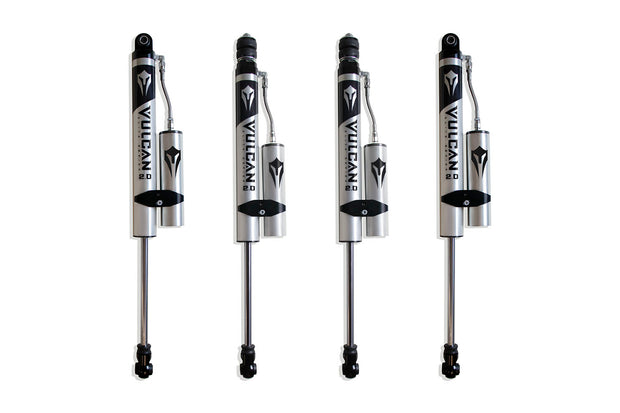 2017-2025 F-250/F-350 4WD F&R VULCAN SERIES RESERVOIR SHOCKS - 4" LIFT HEIGHT