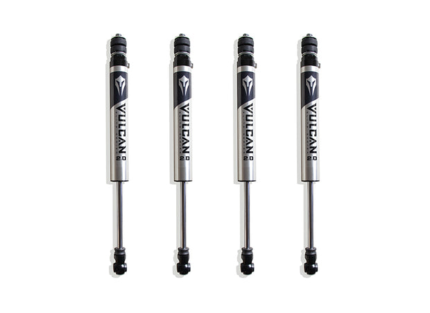 2014-2024 RAM 2500 4WD F&R VULCAN SERIES IFP SHOCKS - 4" LIFT HEIGHT (FACTORY REAR AIR RIDE)