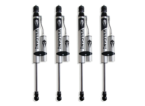 2014-2024 RAM 2500 4WD F&R VULCAN SERIES RESERVOIR SHOCKS - 6" LIFT HEIGHT (W/O FACTORY REAR AIR RIDE)