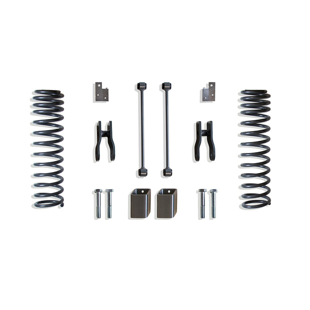 2020-2024 JEEP GLADIATOR REAR COILS, SWAY BAR LINKS, R. SHOCK EXT & MISC. BRACKETS - 4.5" LIFT HEIGHT (BOX 2 OF 2)
