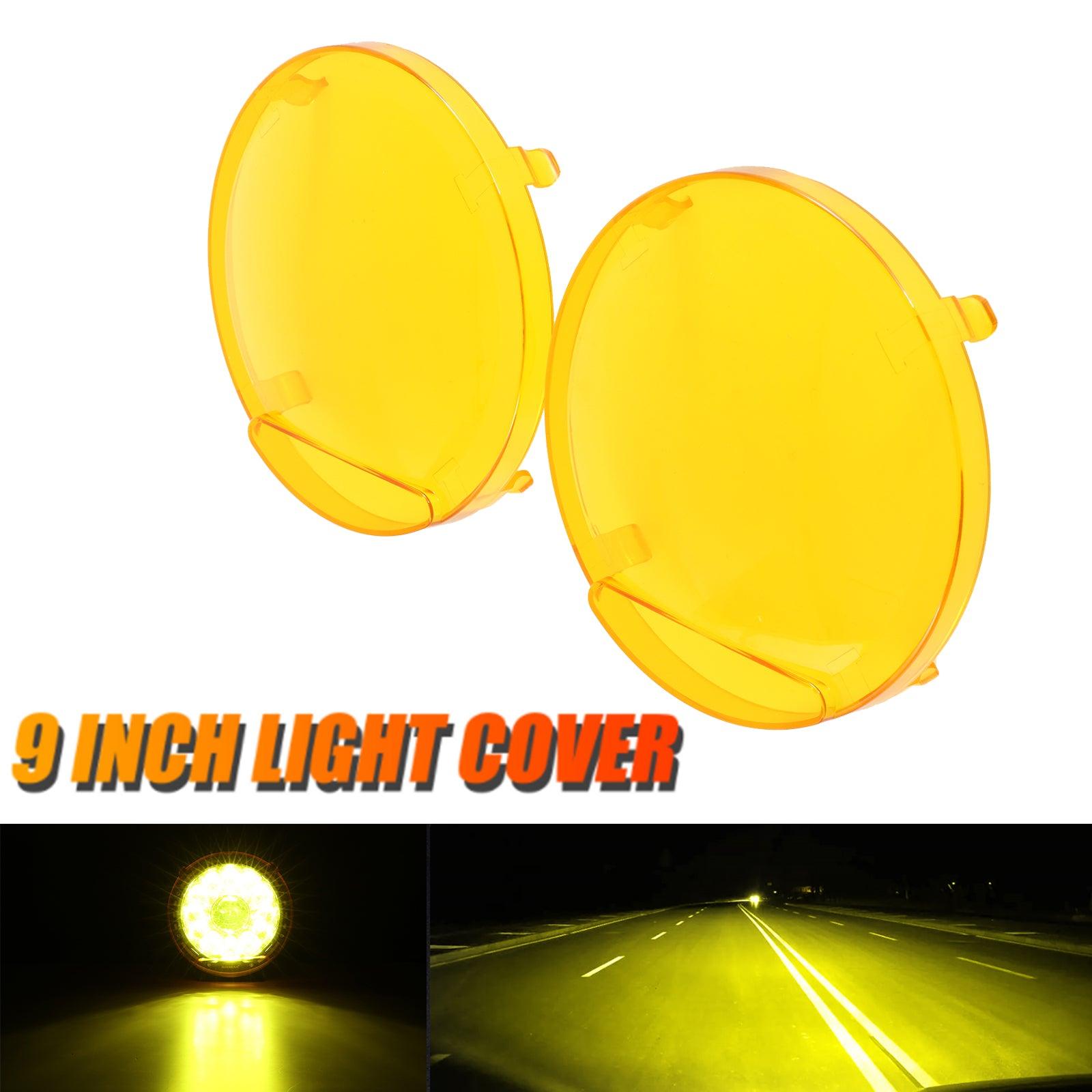 (2pcs/set) 9 INCH 270W 37776LM 360-PRO Series Custom Lens LED Driving Lights+Amber/Black Covers(Optional) for for Ford F150 F250 F350 F450