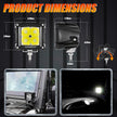 3 Inch 40W LED Pods Light Spot/Flood Multicolor frame with wiring harness for SUV ATV UTV Trucks Pickup Boat
