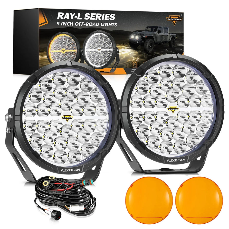RAY-L Series 7/9 Inch Dual DRL Offroad LED Driving Lights