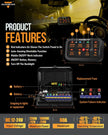 RGB Series 8 Gang (RA80) Switch Panel, Toggle/ Momentary/ Pulsed Mode Supported (One-Sided Outlet)