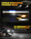 (2pcs/set) 48W LED Fog Lights DOT Approved For 2007-2013 GMC Sierra 1500 / 2007-2014 Sierra 2500HD 3500HD (Black)