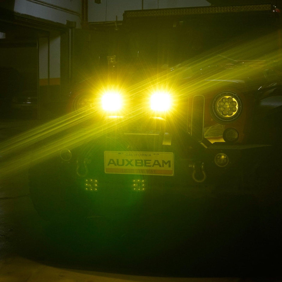 XP-ULTRA Series 5 Inch 110W 11000LM White/Amber LED Driving Lights Pods Light