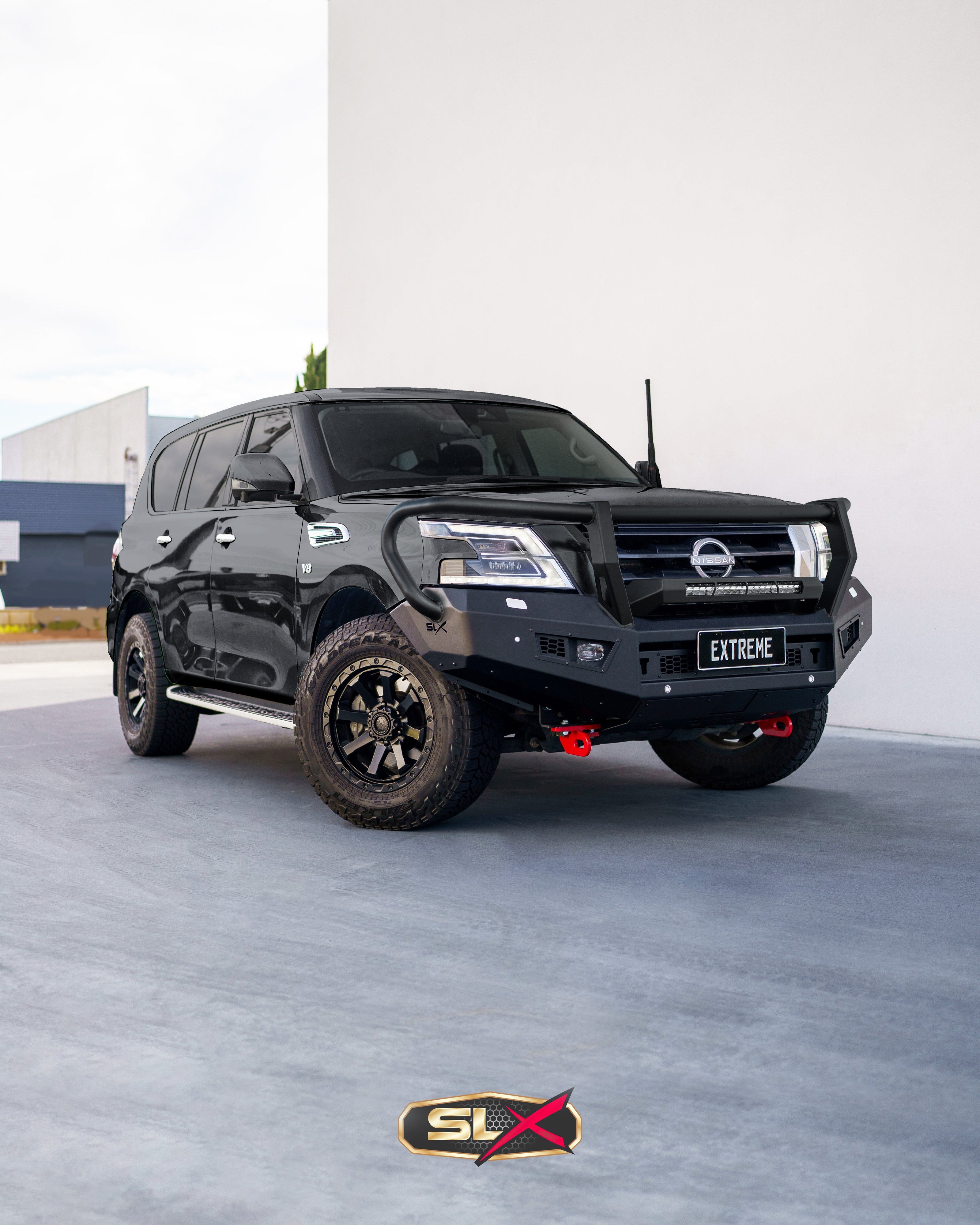 Extreme Series Bullbar X-1 Nissan Y62 Patrol S5 GEN-X Triple Loop Bullbar
