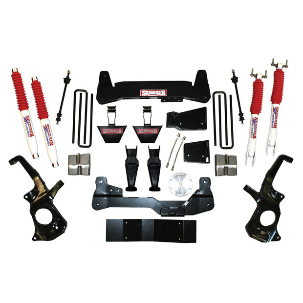 **Discontinued**Suspension Lift Kit w/Shock 6 Inch Lift Incl. Knuckles Crossmembers 11-17 Chevrolet Silverado 2500/3500 HD 11-17 GMC Sierra 2500/3500 HD Skyjacker