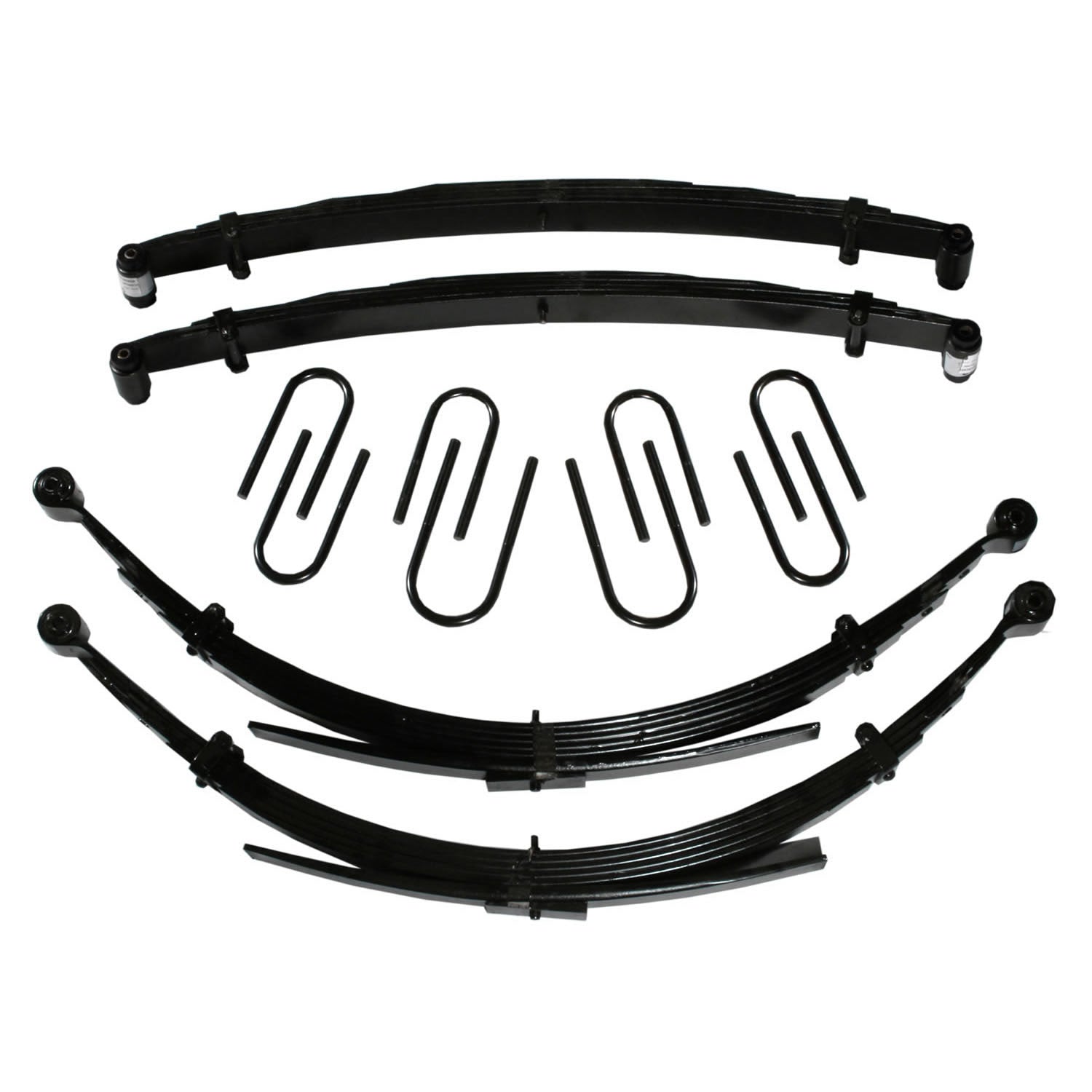 Chevy/GMC Lift Kit 2.5 Inch Lift 73-87 Pickup/Suburban For Use w/52 Inch Rear Springs Includes Front/Rear Leaf Springs Front/Rear U Bolt Kits Bushing Kit 73-74 K20 Pickup K25/K2500 Pickup Skyjacker