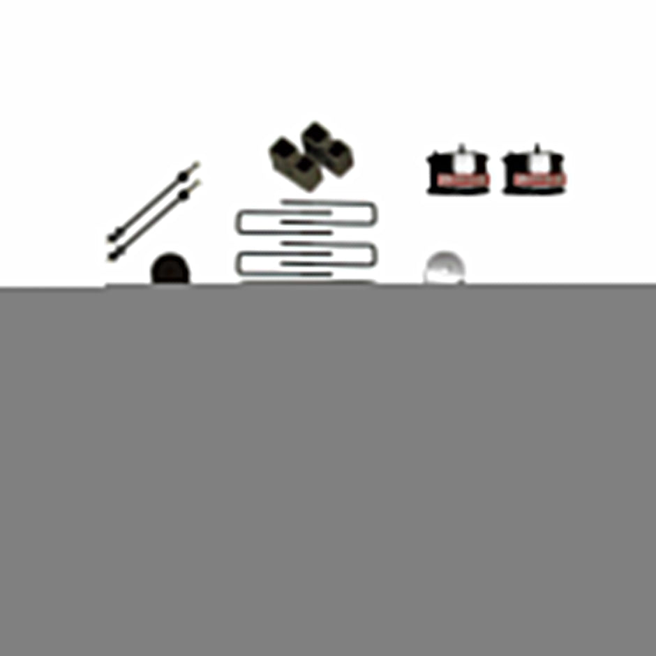 Suspension Lift Kit 14-16 Silverado/Sierra 1500 w/Shock Nitro Shocks 4 Inch Lift Incl. Front Strut Spacers Blocks U Bolts For Use w/Steel Knuckles Skyjacker