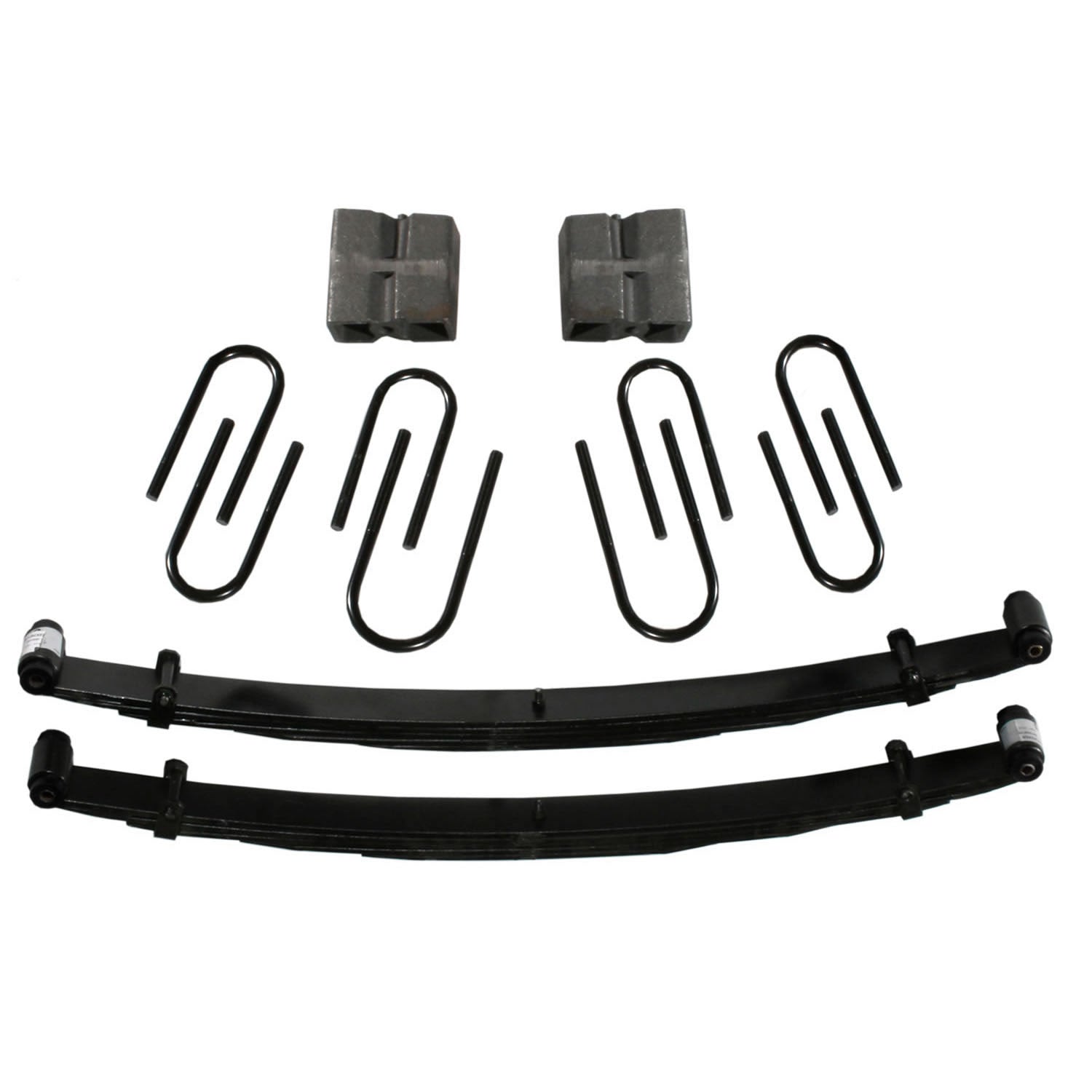 Lift Kit 6 Inch Lift 88-91 Chevrolet Blazer 88 Chevrolet V10 Suburban 88-91 GMC Jimmy 88-91 GMC V1500 Suburban 89-91 Chevrolet V1500 Suburban Includes Front Leaf Springs Front/Rear U Bolt Kits Bushing Kit Rear Block Brake Line Brackets Skyjacker