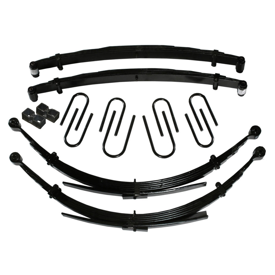 Lift Kit 8 Inch Lift For Use w/52 Inch Rear Springs 88 Chevrolet V10 Suburban 88-91 GMC V1500 Suburban Includes Front/Rear Leaf Springs Front/Rear U Bolt Kits Bushing Kit 2 Inch Rear Blocks Brake Line Bracket Skyjacker