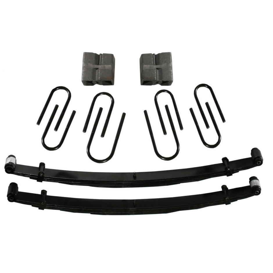 Lift Kit 6 Inch Lift 67-73 Chevrolet K10 Pickup Includes Front Leaf Springs Front/Rear U Bolt Kits Bushing Kit Rear Block Brake Line Brackets Skyjacker