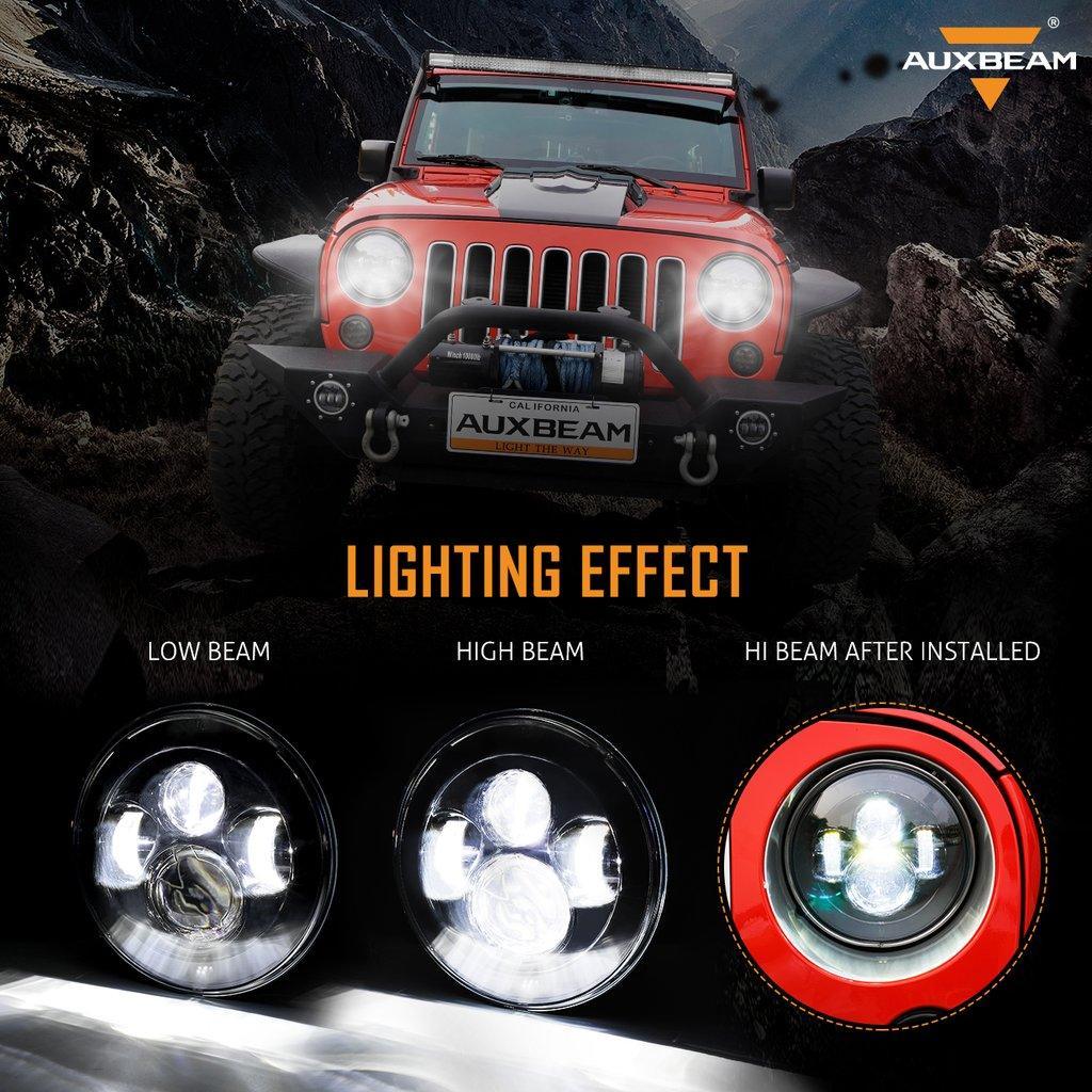 4 Inch 30w LED Fog Lights With White DRL+Amber Turn Signal For Jeep Wrangler 07-18 JK TJ LJ Front Bumper Lamp