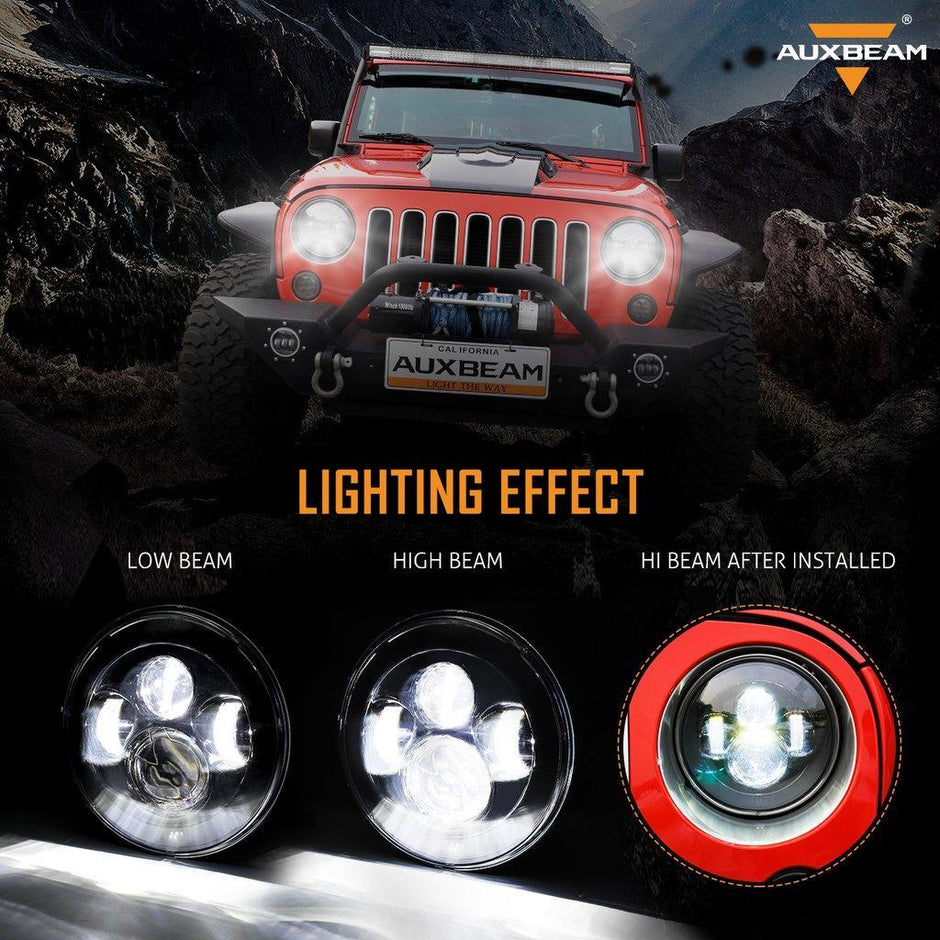 4 Inch 30w LED Fog Lights With White DRL+Amber Turn Signal For Jeep Wrangler 07-18 JK TJ LJ Front Bumper Lamp