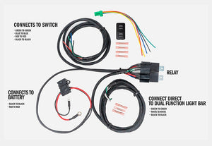 Wiring Harness for Dual Function Light Bar - Tall Cali Raised LED