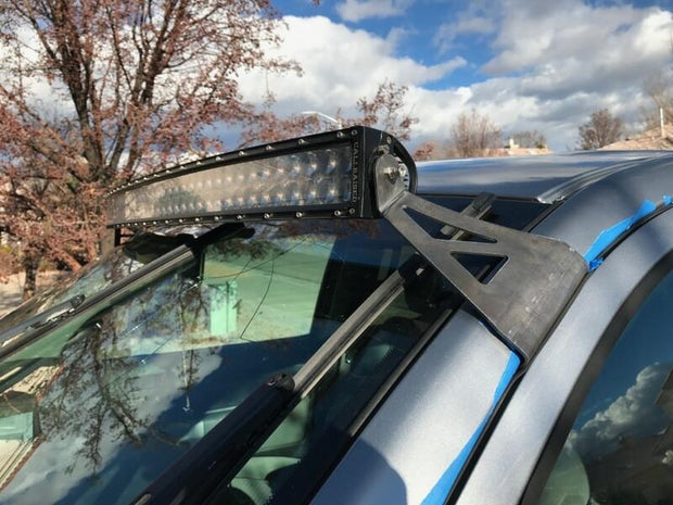 07-21 Tundra 52 Inch Curved LED Light Bar Roof Brackets Kit 5D Optic OSRAM 52 Inch Dual Row Curved Bar Spot Beam No Switch Cali Raised LED