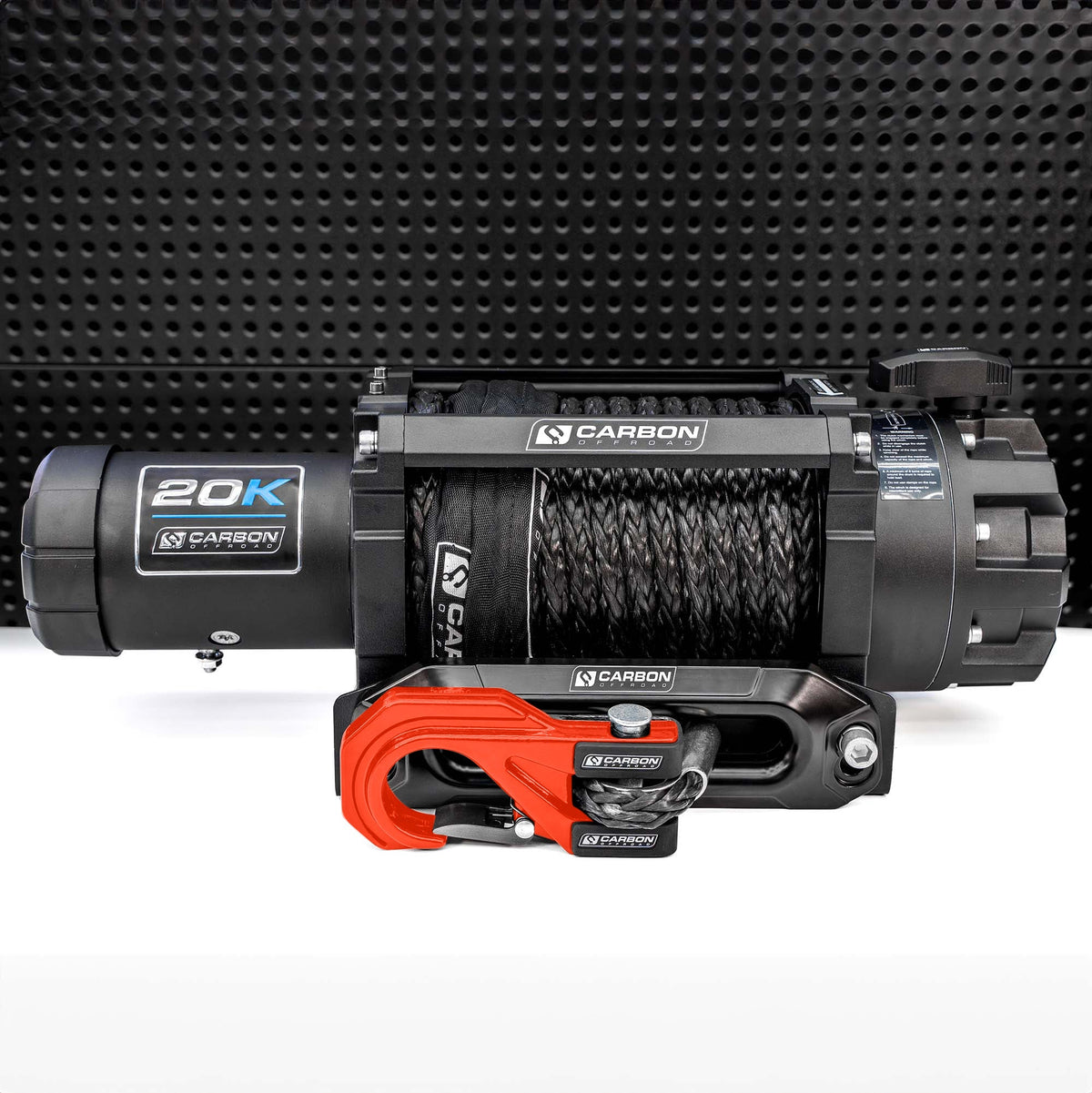 Carbon Scout Pro 20000lb Extreme Duty Truck Winch 24V — Choose Your Colour