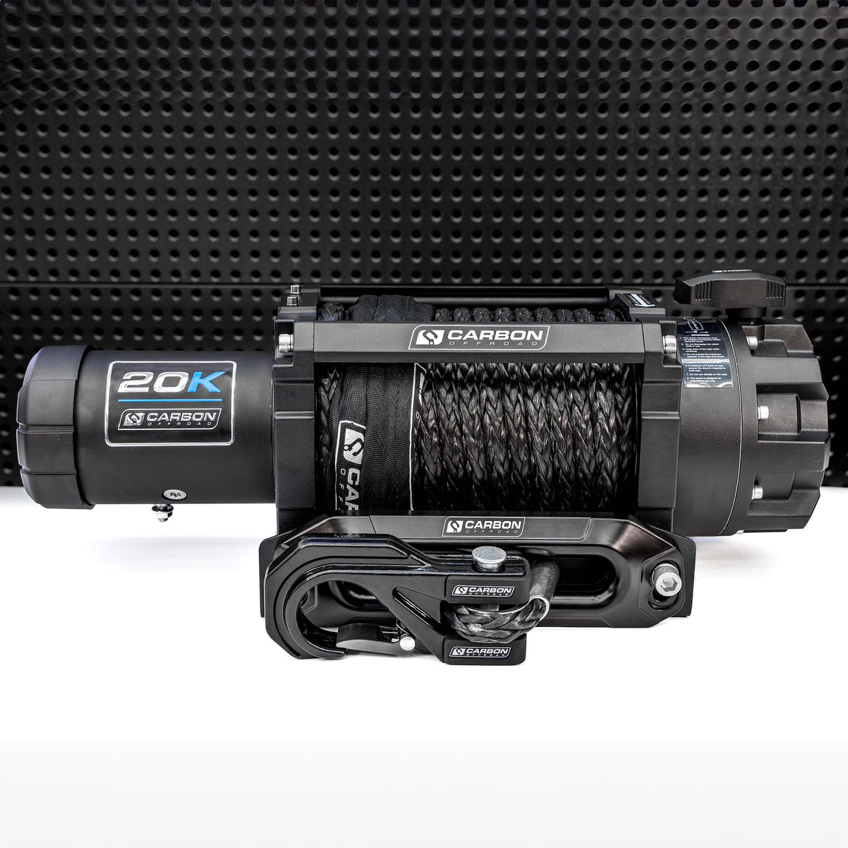 Carbon Scout Pro 20000lb Extreme Duty Truck Winch 24V — Choose Your Colour