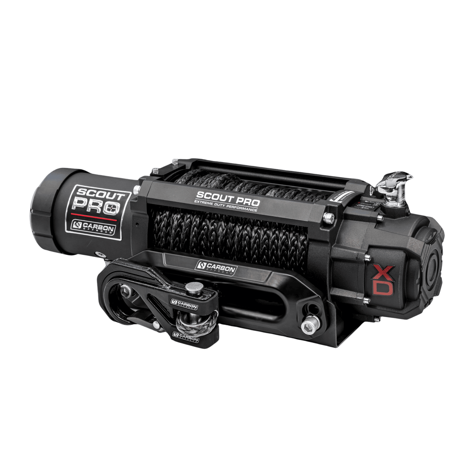 Carbon Scout Pro 7000lb Winch — Choose Your Colour