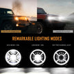 (2pcs/set) 9 inch RGB Headlights Replacement Bluetooth control for Jeep Wrangler JL JLU Sport Rubicon Sahara Gladiator JT 2019 2020 w/ DRL Angle Adjustable